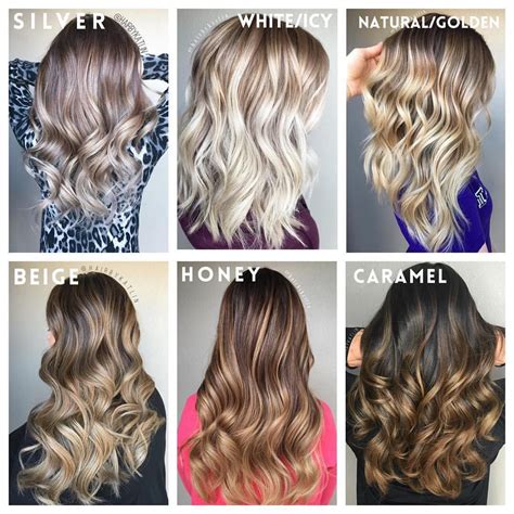 different types of balayage